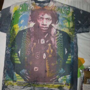 Vintage single stitch 1980s Jimi Hendrix mosquito head short sleeve t-shirt